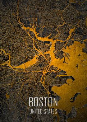 Boston Marble Black Gold