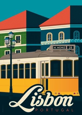 Lisbon Travel Poster
