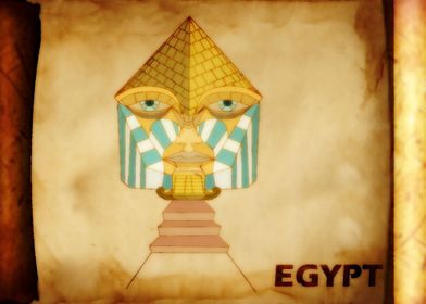 egyptian face  pyramids