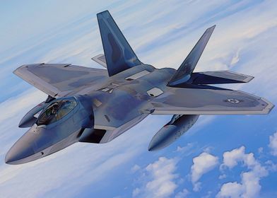 F22 Raptor jet fighter