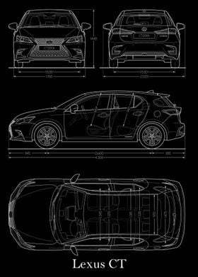 Lexus CT 2019 Blueprint