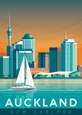 Auckland Travel Posters