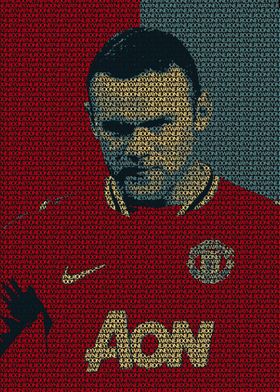 Wayne Rooney Text Art