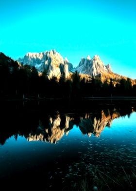 Lake Near Mountains