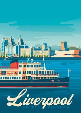 Liverpool Travel Poster
