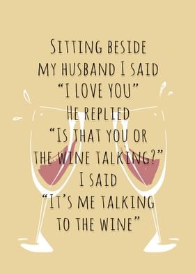 The wine talking