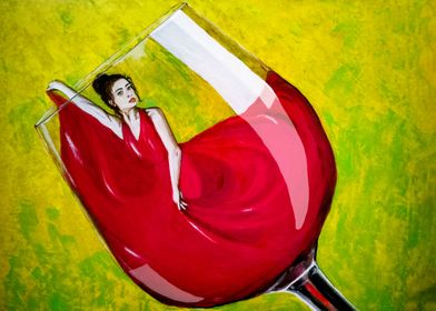 Red Wine Lady