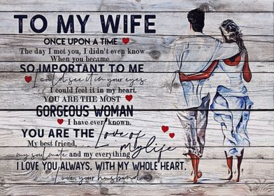 To my Wife