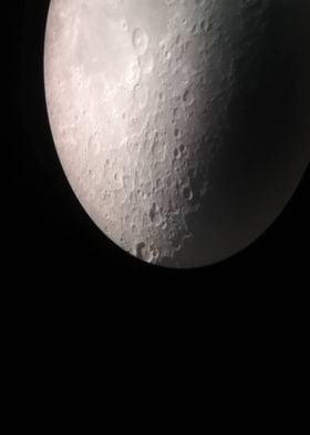 Moon through telescope 