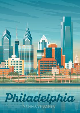 Philadelphia Travel Poster