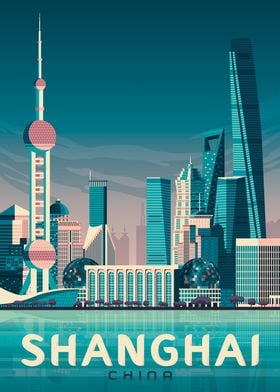Shanghai Travel Poster