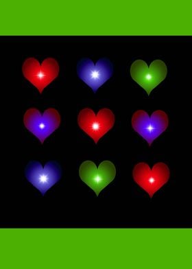 Shiny hearts