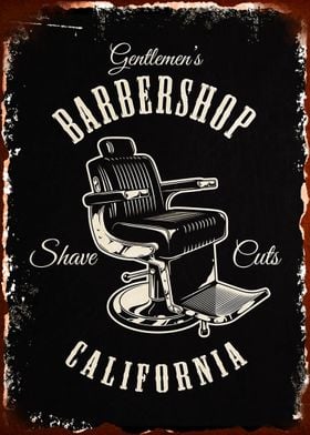 Barbershop Vintage Poster