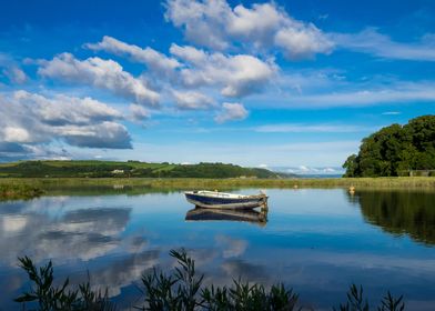 Blue Boat at Laugharne