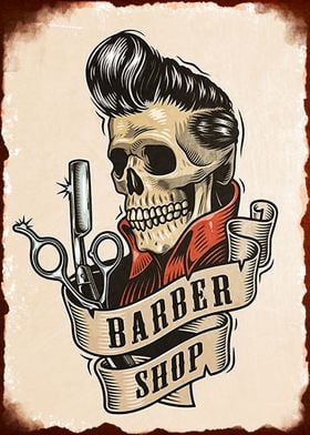 Barbershop Wall Poster 