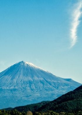 Lost cloud above Mt Fuji