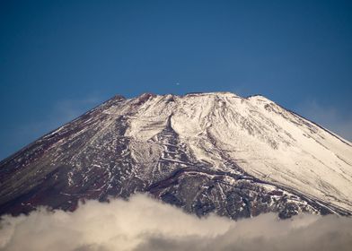 Plane above Mt Fuji