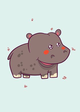 Kawaii Hippo
