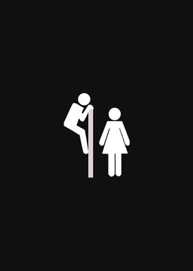 sign bathroom