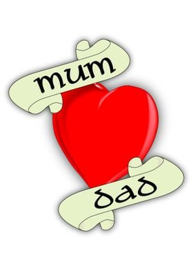 Mum and Dad Heart