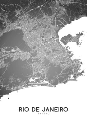 Rio map BW