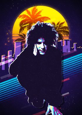 Robert Smith retro 80s