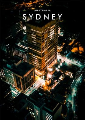 Sydney city night