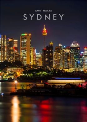 Sydney city night