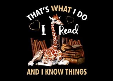 Giraffe  And Books