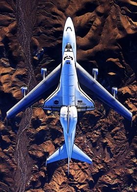 Endeavor on an airplane