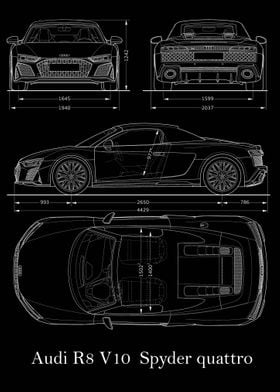 Audi R8 V10  Spyder 