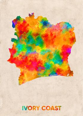 ivory coast map