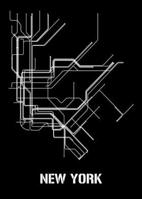 New York Metro Subway Map