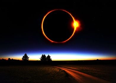 Landscape and eclipse