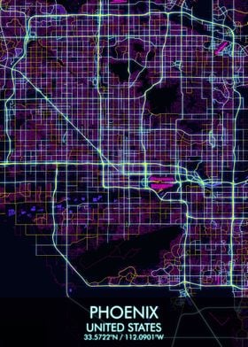 Phoenix Cyberpunk Map City