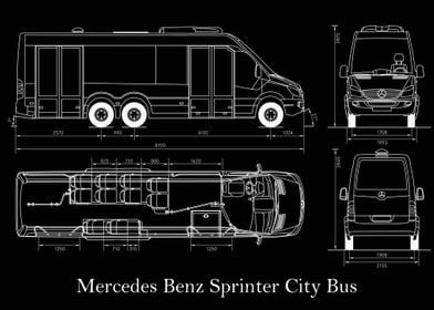 Mercedes Benz Sprinter bus