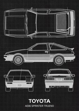 Toyota AE86 Sprinter Truen