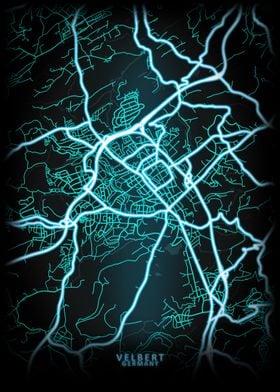 Velbert Germany City Map