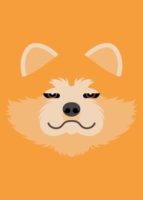 Akita Inu Dog Face