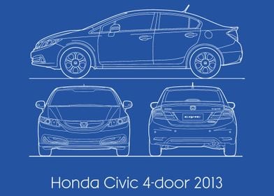 Honda Civic  4 door 2013