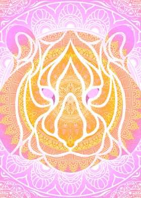 Mandala Colorful Tiger