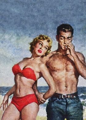 Vintage Pulp Cover Girls-preview-3