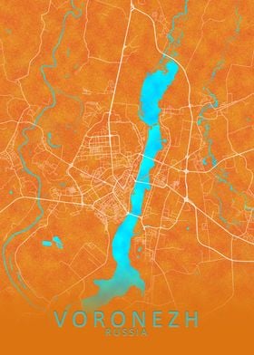 Voronezh Russia City Map