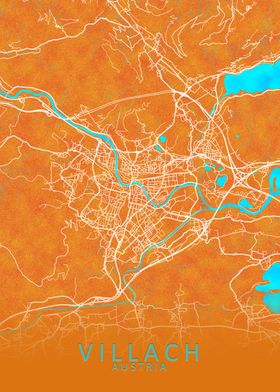 Villach Austria City Map