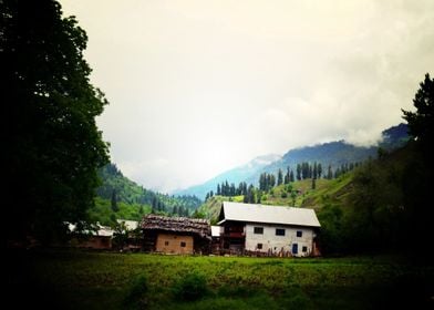 Village Kashmir Pakistan C