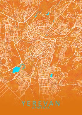 Yerevan Armenia City Map