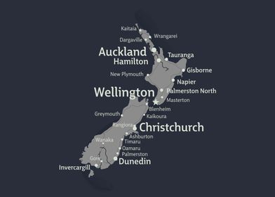 NEW ZEALAND Map
