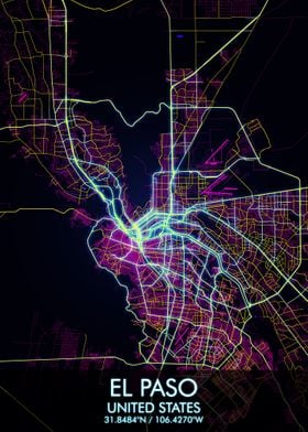 El Paso Cyberpunk Map