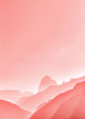 Pink mountains 