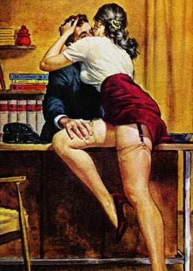 Office love pulp cover art